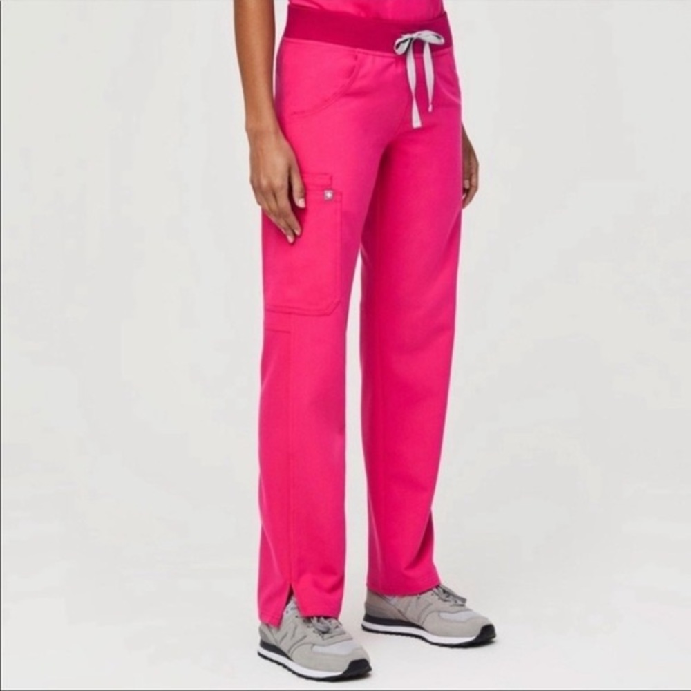 Figs Shocking Pink Kade Scrub Pant Size Medium